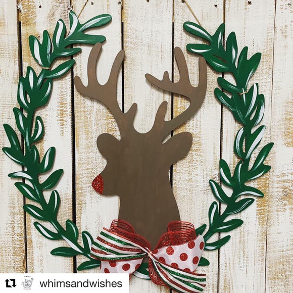 Reindeer Antler, Christmas Wreath, Door Hanger Christmas Decorations
