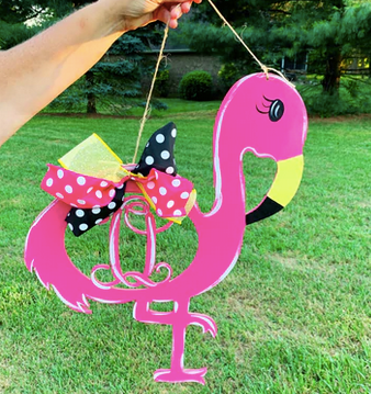 Flamingo with Initial