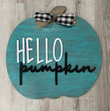 Hello Pumpkin Porch Decor