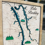 Kentucky Lake, Lake Barkley Topography Map, Home Decor Lake House
