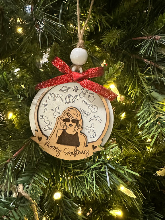 Taylor Swift Pine, Merry Swiftmas Christmas Ornament