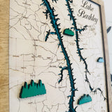 Kentucky Lake, Lake Barkley Topography Map, Home Decor Lake House