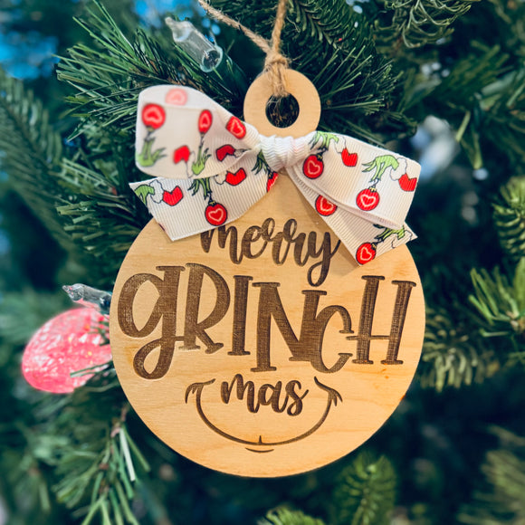 Merry Grinchmas Christmas Ornament