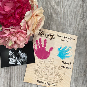 DIY Handprint Sign, Mother’s Day Idea Happy Mother’s Day