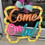 Come on in Truck, Summer Decor, Craft Shapes, Wooden Cutouts