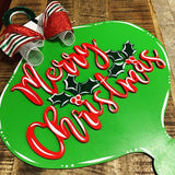 Fancy Christmas Ornament with Merry Christmas Overlay, Christmas Decoration