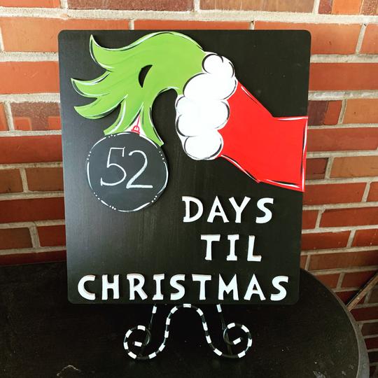 Grinch Christmas Countdown, Days Until Christmas, Christmas Decoration