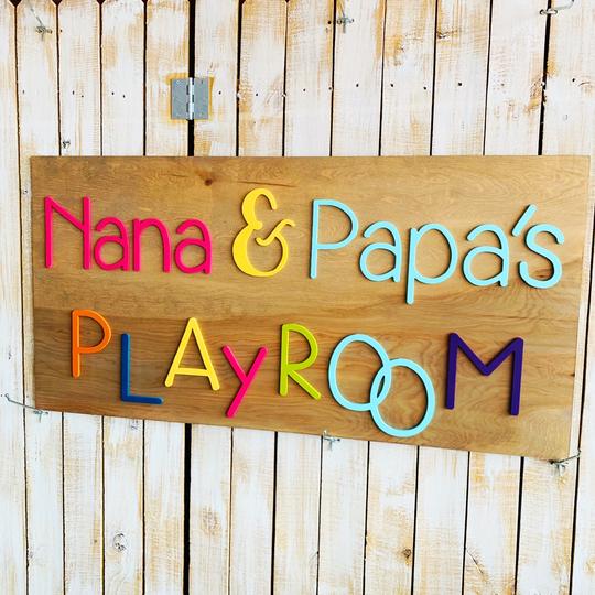 Grandparents Playroom, Choose your colors,  Customizable,  Home Decor