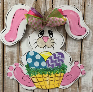Easter Bunny with Basket of Eggs