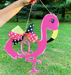 Flamingo with Initial