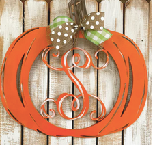 Pumpkin with Initial