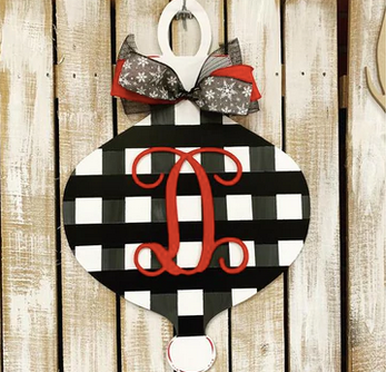 Fancy ornament with Initial Overlay (or other saying)