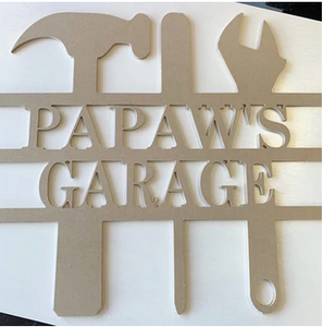 Papaw's Garage- customizable