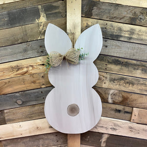 Easter Bunny with Greenery Door Hanger