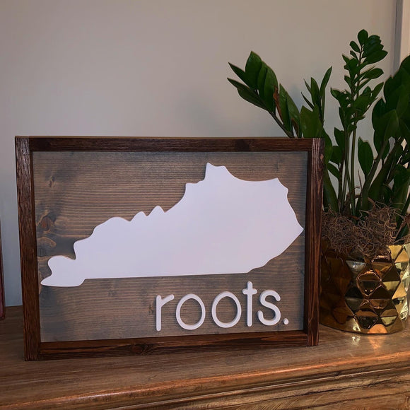 Kentucky Roots, Framed Home Decor, Porch Decoration