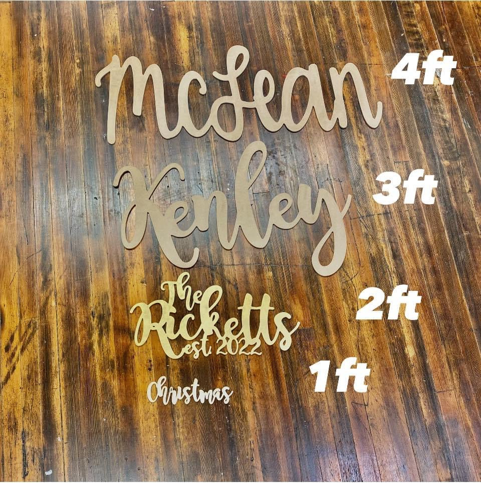 Large last name sign, cut hotsell out last name sign, wedding name sign, double name sign, cut out sign, outline sign, wood last name sign, wedding