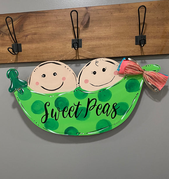 Sweet Peas , Fall Decor, Craft Shapes, Wooden Cutouts