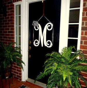 Monogram Letter, Wooden Door Hanger, Customizable Door Hanger
