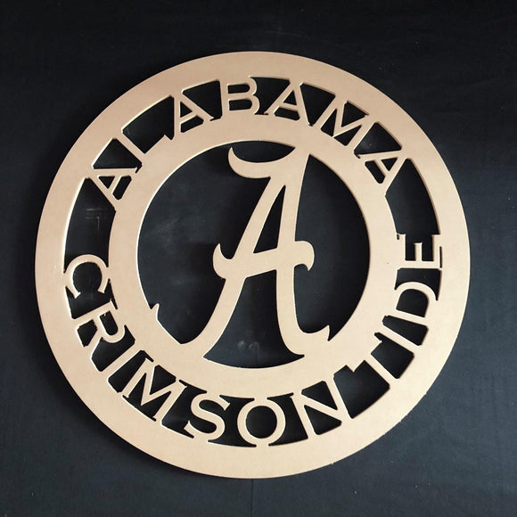 Alabama Crimson Tide College  Door Hanger, College Sports Home Decor, Customizable