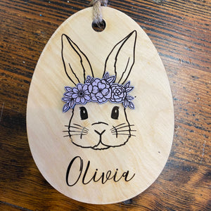 Easter Egg Name Tags, Painted and Customizable