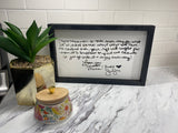 Handwritten I love you Sign, Create your own sign, Choose your colors,  Customizable,  Home Decor
