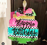 Birthday Cake Wood Design , Craft Shapes, Wooden Cutouts