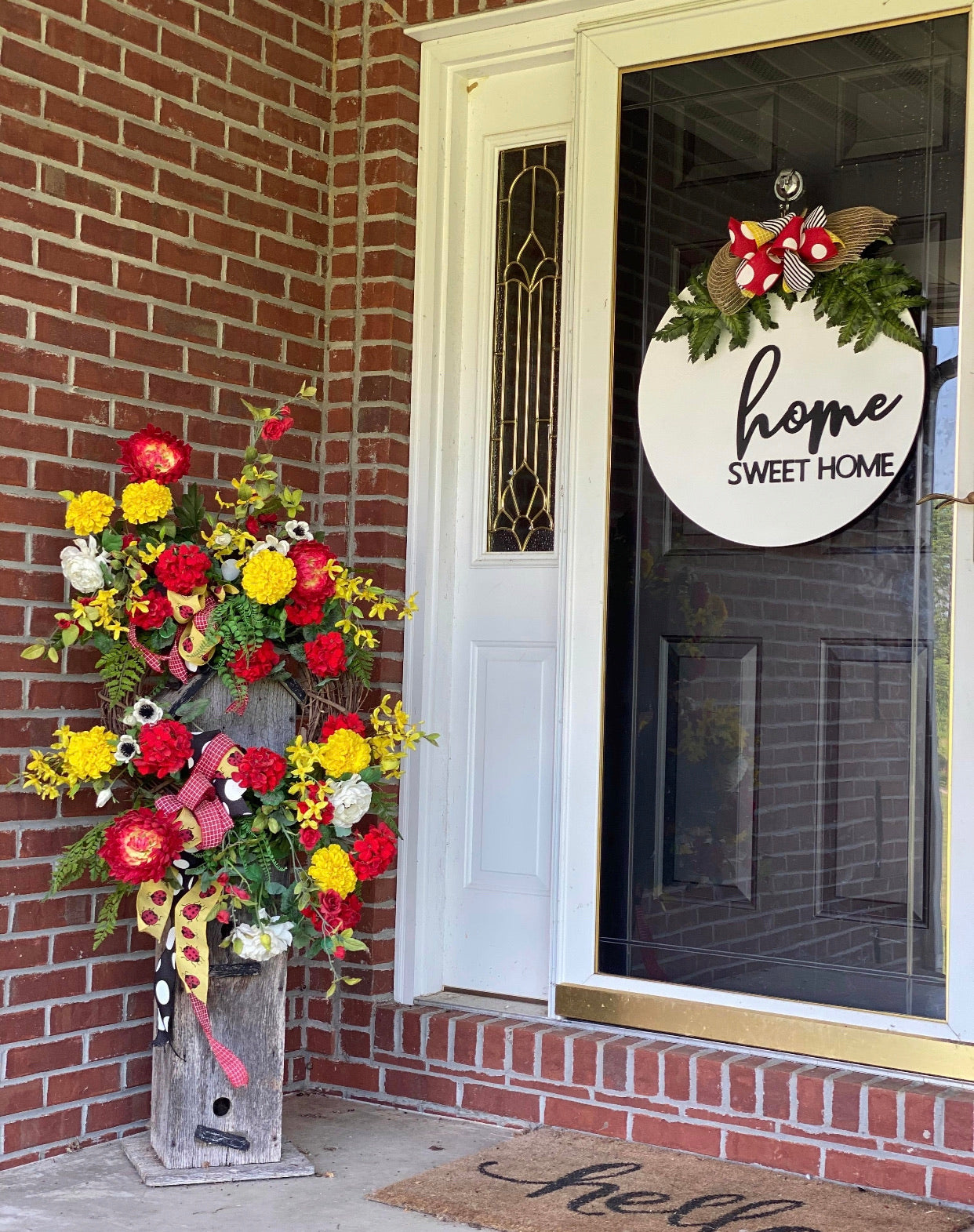 Home Sweet Home . Circle background Customizable Door Hanger Custom Ho –  Whims \u0026 Wishes, image size:1242x1571