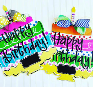 Birthday Cake Wood Design , Craft Shapes, Wooden Cutouts