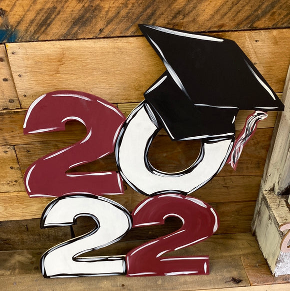 Graduation Door Hanger with Year, 2020, Customizable