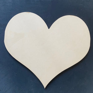 Simple Heart, Valentines Day Wooden Door Hanger