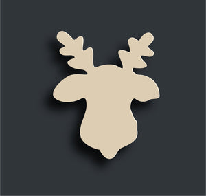 Rudolph the reindeer, Christmas wooden blank Door Hanger Wooden Blank